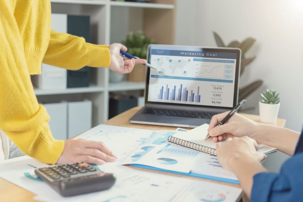 Automação contábil - Gráfico de análise do plano de reunião de empresários