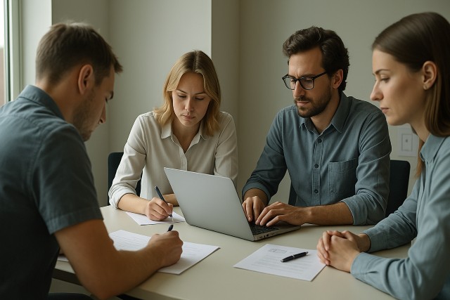 Contabilidade e Presença Digital
Equipe preocupada tentando descobrir porque o escritório não cresce