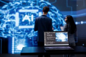 Inteligencia artificial na contabilidade - computação cognitiva de IA usada pelos membros da equipe de contabilidade