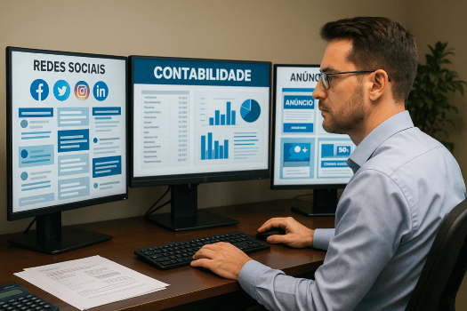 ontador aplicando estratégias digitais.