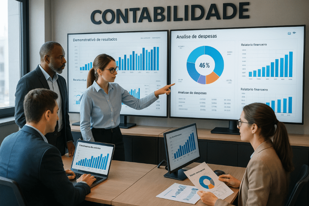 Escritório de contabilidade aplicando marketing digital.
