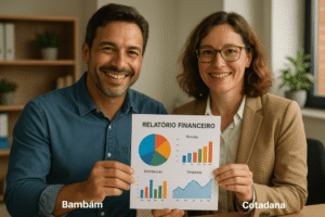 Aplicação prática do storytelling em relatórios contábeis.