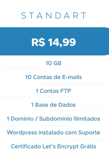 Tabela de Valores - Dobra 7 Digital - Plano Standart